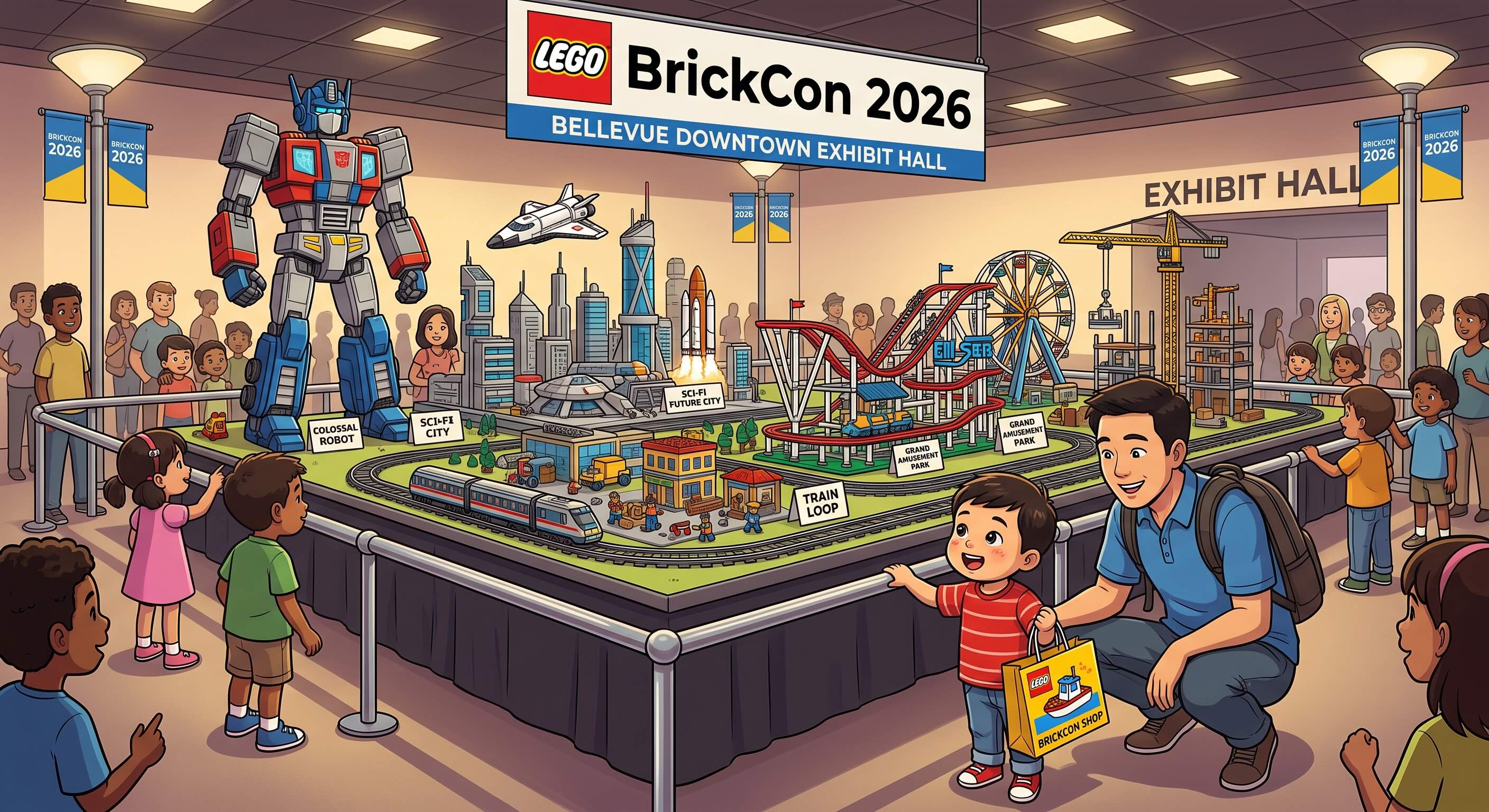 BrickCon 2026, Bellevue downtown exhibit hall